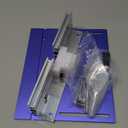 KETIPED Aluminium Router Table Insert Plate,Woodworking Benches Router Flip Plate W/Miter Gauge Guide Fence Sliding Brackets (Blue)