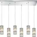 Elk Lighting 31486/6RC Cynthia Collection 6 Light Chandelier, 8 x 9 x 30, Polished Chrome