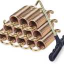 Trampoline Springs Replacement 3.5" to 8.5" Galvanized Steel Heavy Duty High Tensile Universal Trampoline Accessories with T-Hook Tool, 12 to 48 Pack