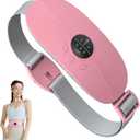 Protable Heating Pad for Period Cramps,Cordless Menstrual Heating Pad with 3 Heat Levels and 3 Vibration Massage Modes, for Period Pain,Best Gifts for Her, Women and Girl (Pink)