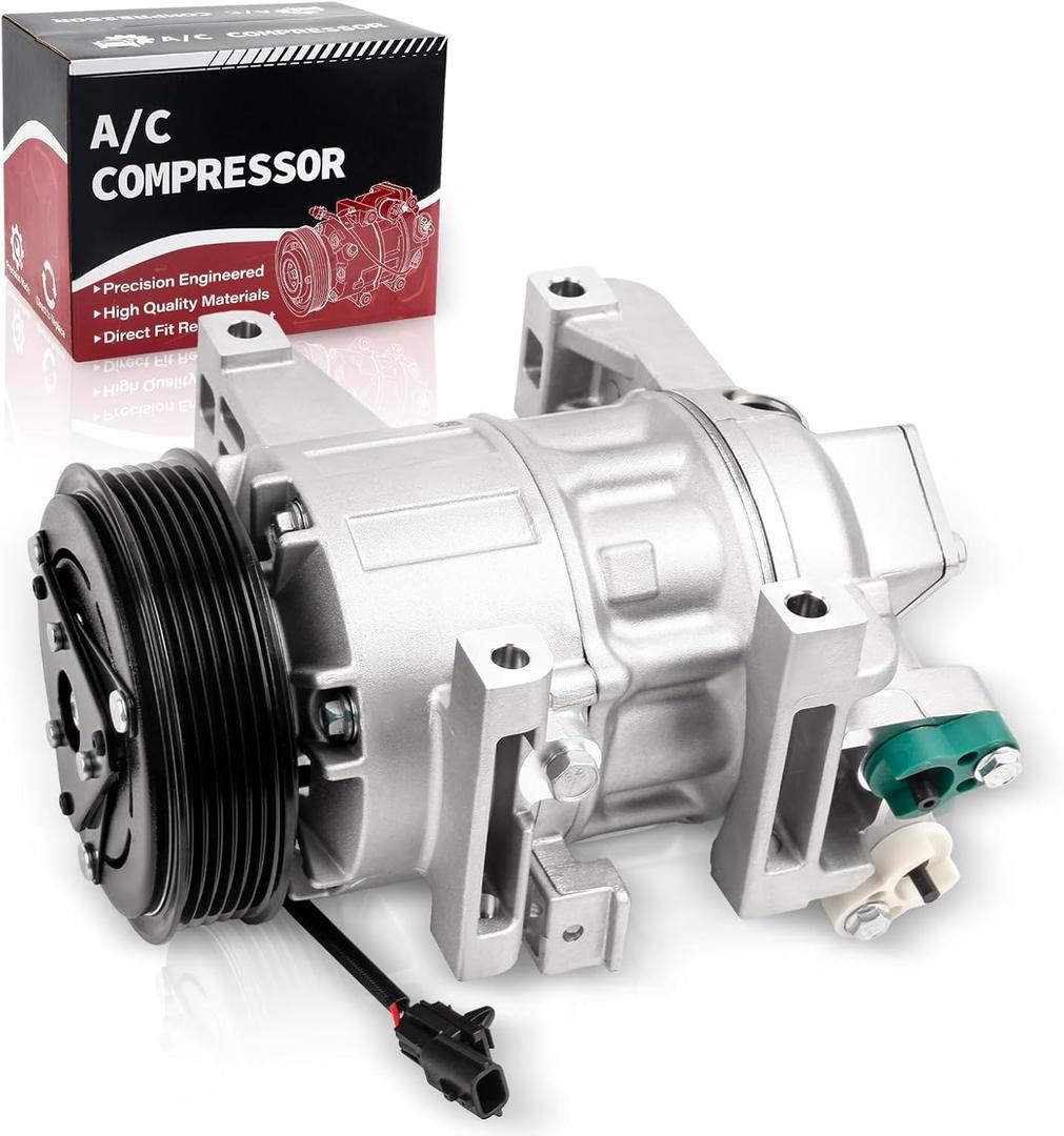 Air Conditioner AC Compressor with Clutch Compatible with Altima 2.5L 2013-2018 VCS141C Compressor Replace 92600-3TA2A, 92600-3TA2B, 92600-3TA2C