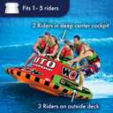 WOW Sports UTO Starship Towable Tube for Boating 1-5 Person 850 lbs Capacity Inflatable Boat Tube for Water Sports Youth & Adults., Large