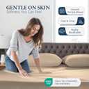 LANE LINEN 100% Organic Cotton Twin Fitted Sheets, 2-Piece Set (1 Fitted Sheet, 1 Pillowcase), Percale Weave, Ultra Soft, Breathable, Fits Mattress Upto 15' Deep - Linen (No Flat Sheet)