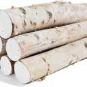 6 Pack Birch Logs Decorative Birch Branches Natural Birch Log for Decoration,Crafts,DIY, Fireplace Decor Firewood(Birch Logs:2.3"-3.2" Dia. x 16.5" Length)