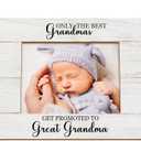 Great Grandma Baby Announcement Picture Photo Frames, Christmas Mothers Day Birthday Gifts, Promoted to Great Grandma Picture Photo Frame for 5x7 Photos