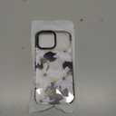 Case for iPhone 17 Pro Max Case Compatible with Magsafe Ring Holder Stand - for Women Blue Flower Design TPU Phone Cover for Girls Girly Funny Fashion