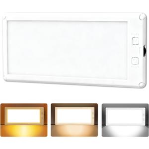 RV Lights Interior,3 Color RV LED Super Bright Fixture,12V RV Ceiling Dome Light with ON/Off Dimmable Switch Energy Saving Gift Package for RV/Camper/Car/Trailer/Boat