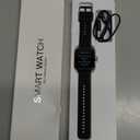 Smart Watches Fitness Tracker for Women Men with Step Counter, Sleep Calorie Monitor, Pedometer, IP68 Waterproof, Smartwatch with 120+ Sports for iPhone Android (Black)