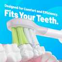 2 x Japanese Brand Whitening Replacement Toothbrush Heads, Compatible with Philips Sonicare Click-on Handles, 6 Pack, Medium, with Tongue Cleaner (CA668, White)