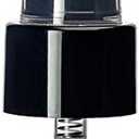  Smooth Skirt Fine Mist Fingertip Sprayer. With Clear Overcap (Black, 100 Pcs)