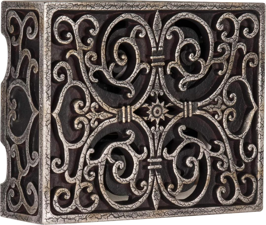 Carved Box Chime in Hand Painted Renaissance Crackle