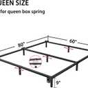 Bedsnus Queen Size Bed Frame, 9 Inch Metal Basics Bed Frame,High Profile Base for Box Spring, 9-Leg Support, Noise-Free, Easy Assembly, Black