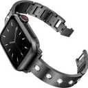 Mosonio Dressy Jewelry Bracelet Bands Compatible with Apple Watch Band 46mm 45mm 44mm 49mm 42mm 41mm 40mm 38mm for Women, Cute and Stylish Diamond Metal Strap for iWatch Series 11 10 9 8 7 6 5 4 3 2 1 SE Ultra