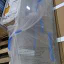 Frameless Double Sliding Shower Doors, 43-48" W x 76" H Shower Glass Door, 1/4" (6mm) Thick ANSI Certified Tempered Glass with Explosion-Proof Film and Nano Coating, Brushed Nickle