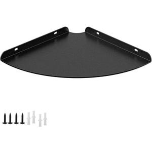 8.5 Inch Metal Corner Shelf - Aluminum Alloy Wall Mounted Floating Shelf Durable and Waterproof for Kitchen, Bathroom, Living Room Home Dcor