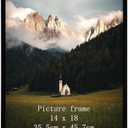 Giftgarden 14x18 Picture Frame Black, 14 by 18 Thin Poster Photo Frame for Wall Display, Single