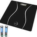 Scale for Body Weight, Digital, Accurate, Sleek, Black and Durable for Home Use