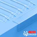 12PCS Clear Self-Adhesive Night Stand Corner Protectors，Corner Guards & Edge Protector for Wall Door Frame Cabinet Baseboard & Door, Table, Stair, 31.5*1.18 Inch