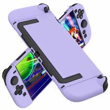 Gurgitat Dockable Case for Nintendo Switch 2  Cute Cool Cartoon Design Soft TPU Grip Cover for JoyCon Purple Eyes PC for Switch 2 Protective Case 2025 for Boys Teens Girls