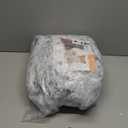 JOLLYVOGUE Small Dog & Cat Beds for Indoor Cats - 20 inches Calming Donut Dog Bed for Kittens & Puppies, Washable Round Fluffy Plush Faux Fur Pet Beds (Smoke Grey)