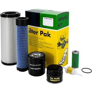 Hedie Air Filter Maintenance Kit Fit for John D 2025R(2013-2018) 1025R(-2017) 2 Series Compact Tractors Hydraulic Oil Filter Fuel Filter Replacement(LVA21036 Kit)