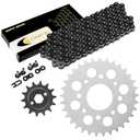 Caltric Black Drive Chain And Sprocket Kit Compatible with Honda Cmx250C Rebel 250 1985-2016