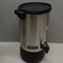 SYBO Commercial Grade Stainless Steel Percolate Coffee Maker, Hot Water Urn for Catering, Hot Beverage Dispenser, 40-Cup, 6L, Metallic