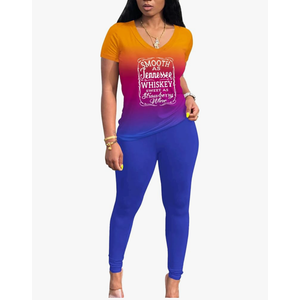 Lounge Sets for Women 2 Piece Summer Casual Jogger Workout Outfits Short Tops Long Pant Sweat suit leggings set,XXL