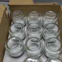 QAPPDA Mason Jars, Glass Jars With Lids 8 oz, Canning Jars For Pickles And Kitchen Storage, Wide Mouth Spice Jars With Black Lids For Honey, Caviar, Herb, Jelly, Jams, Set of 24