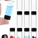 4ml Clear Small Glass Vials with Screw Caps, Small Vials for Essential Oil, Leak-Proof Sample Vials with Lids (10pcs)