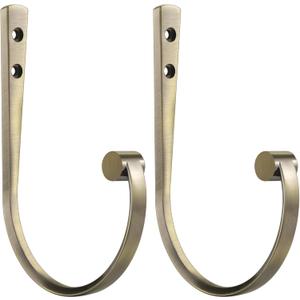 Curtain Holdbacks 2Pcs,Antique Bronze Barrel Zinc Alloy Curtain Tiebacks Wall Mounted Curtain Holders for Drapes.