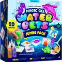 Dan&Darci Jumbo Aqua Fairy Water Gel Kit for Kids - Craft for Kids - Magic Elf Toy Kits - Water Pets - DIY Squishy Maker - Make Your Own Squishies Crafts - Gifts for Boys & Girls Ages 6-12 (Multi-colored Jumbo Pack)