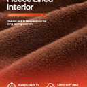 Heathyoga Fleece Lined Wide Leg Sweatpants Women Baggy High Waisted Flare Sweat Pants for Women Joggers with Pockets (Brown)