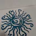 Riverside Designs Wacky Sun Metal Wall Art Indoor/Outdoor Decor - 12" Teal Rust Proof Wall Sculpture - Made in USA - Ideal for Bedroom, Garden, Home, Patio and Farmhouse