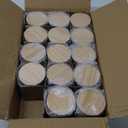 8 OZ Thick Candle Jars for Making Candles 14 Pcs, Empty Amber Jars with Wood Lids for Candle Making, Sample Container, Frosted Brown