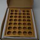 Larger Expandable Bamboo Coffee Pod Holder for Counter Drawer Display, 35 Pod Capacity, K-Cup Pods - Tea Bags Storage Organizer Holder (Bamboo)-11.6"-19.8"Wx15.36"Dx2.37"H