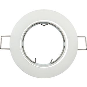 Pack of 10 Recessed Lighting Frame GU5.3 MR16 Fitting Frost White Ceiling Downlight Fitting 60mm(2.36in) Cutout(Frost White)