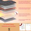 Weighted Heating pad XL 17''x33'' Heat pad for Period Cramps Heating Pads Large Heated pad for Back Pain Relief Products Electric Heat Pads Heated Pad for Bed for Mom Dad