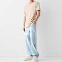 Men Y2k Skater Jeans Vintage Low Rise Baggy Straight Leg Jeans Casual Stretch Loose Fit Denim Pants Streetwear (Blue, XL)