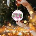 10 x Nurse Ornament 2025  White Elephant Gift for Nurse, Festive Ceramic Ornament with Medical Symbols & Holiday Artwork  Stethoscope, Syringe, Bow & Santa Hat  Gift for Healthcare Workers