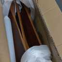 42 Inch Ceiling Fans with Lights and Remote, 3 Blades Outdoor Wood Propeller Ceiling Fans, Dimmable Quiet Noiseless DC Motor for Farmhouse, Living Room, Bedroom, Indoor, Walnut