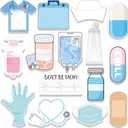 15 Pads Mini Funny Nurse Sticky Notes CNA Gifts Nursing Essentials Medical Themed Mini Notes Assorted Pads Self Stick Cute Memo for Gifts Hospital