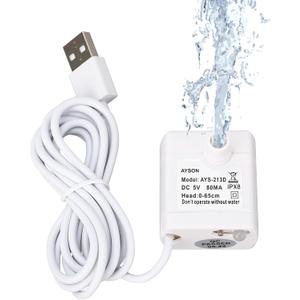 Super Quiet Replacement Pump for Cat Water Fountain with Water, Universal Compatible Pet Water Fountain Pump