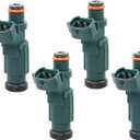 EAT152 63P137610000 Fuel Injector Set 4Pcs 4 Holes, Compatible with Yamaha F150 Outboard 2004-2013, Replace# 63P-13761-00-00 63P13761