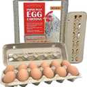 Pecking Order Paper Pulp Egg Cartons - 50 Pack