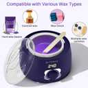 BLITZWAX Single Waxing Pot, Hard Wax Warmer for Face, Legs, Bikini, Brazilian and Body, for 16 oz, At Home Hair Removal Kit, for Men, Beginner Friendly, Quick Heating, Precise Temperature Control