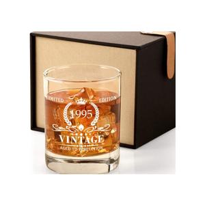 Triwol 1995 30th Birthday Gifts for Men, Vintage Whiskey Glass 30 Birthday Gifts for Him, Son, Husband, Brother, Funny 30th Birthday Gift Present Ideas for Him, 30 Year Old Bday Party Decoration