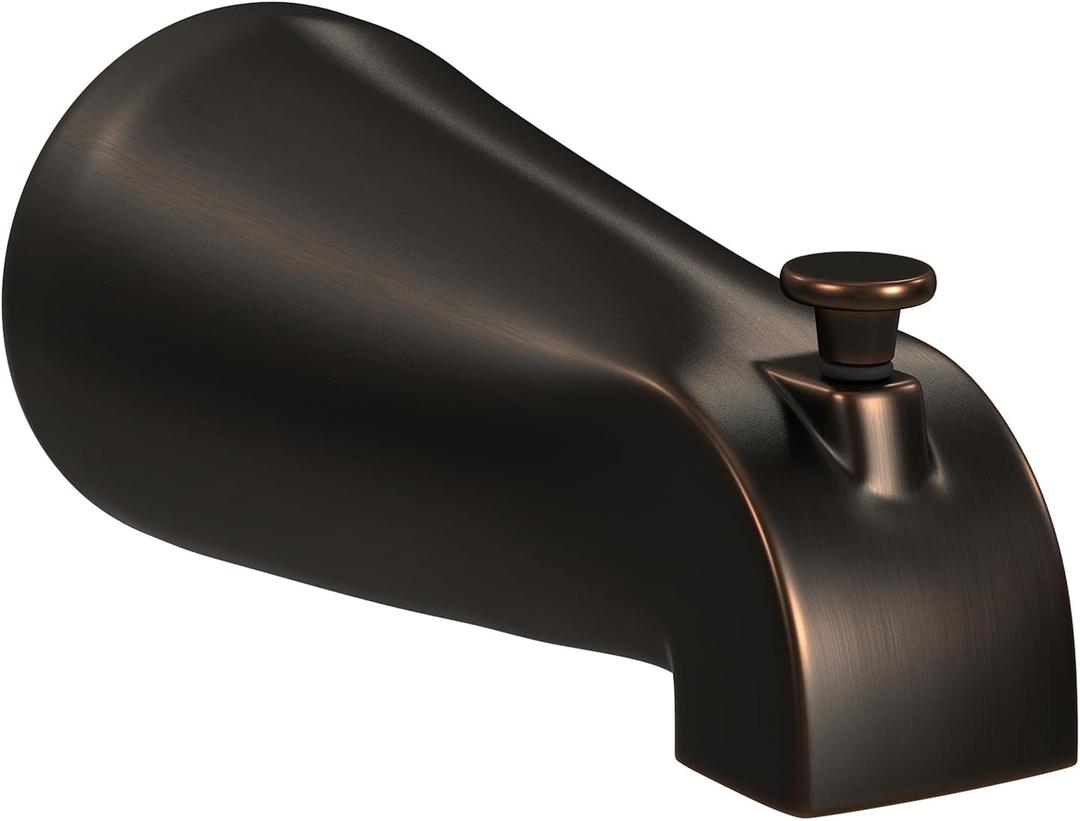 PULSE ShowerSpas 3010-TS-ORB Bathtub Spout Valve with Diverter, 1/2" Slip Fit Connection, Oil-Rubbed Bronze (2.5 x 2.5 x 5.5)