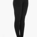 Thermajane Long Johns for Women - Thermal Leggings for Women, Fleece Lined Thermal Underwear Bottoms Black XL