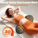 3 in 1 Lumbar PillowSmooth Triple Fusion Electric Back Massager with Vibration & Heat for Bed, Chair